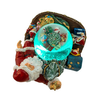 Thumbnail 5: Kurt Adler  100MM Musical Santa With Children & Tree Water Globe 