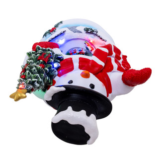 Thumbnail 6: Kurt Adler  Color Changing Lighted USB Snowman With Village Scene 
