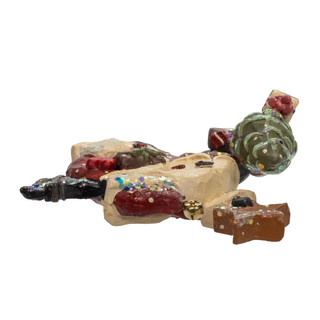 Thumbnail 6: Kurt Adler Kurt Adler 6.75 in. Snow Town Santa With Tree Table Piece 