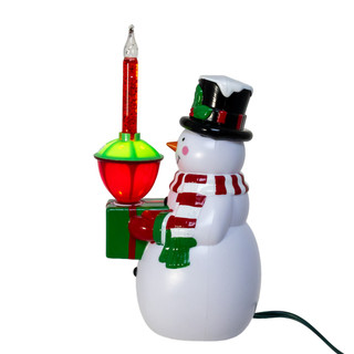 Thumbnail 2: Kurt Adler Kurt Adler 7 in. Snowman With Bubble Light Table Piece 