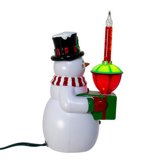 Thumbnail 7: Kurt Adler Kurt Adler 7 in. Snowman With Bubble Light Table Piece 