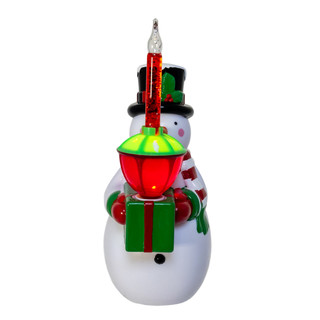 Thumbnail 1: Kurt Adler Kurt Adler 7 in. Snowman With Bubble Light Table Piece 