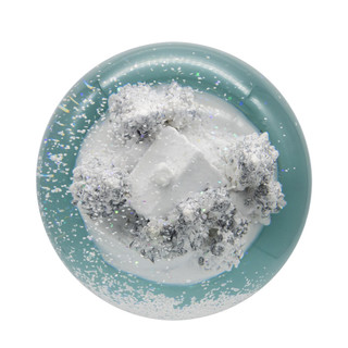 Thumbnail 4: Kurt Adler Wind-Up Musical Silver & White Winter Scene Water Globe 