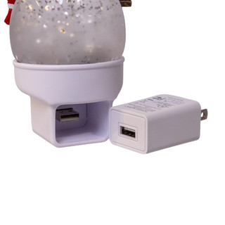 Thumbnail 6: Kurt Adler Snowman Red Scarf & Cardinal Glitter LED Night Light 