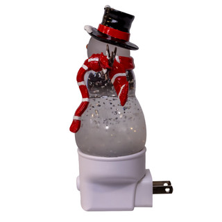 Thumbnail 7: Kurt Adler Snowman Red Scarf & Cardinal Glitter LED Night Light 