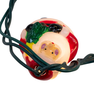 Thumbnail 6: Kurt Adler 9 Ft. ' UL 10L Clear LED Santa With Christmas Tree Light Set 