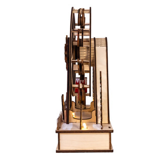 Thumbnail 6: Kurt Adler  Battery Operated Warm White LED Ferris Wheel With Santa 