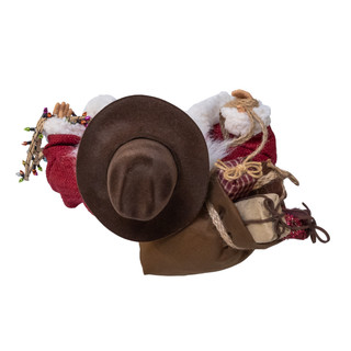 Thumbnail 2: Kurt Adler  18 in. KSA Kringles Western Santa With Bag & Lasso 