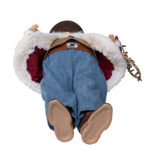 Thumbnail 5: Kurt Adler  18 in. KSA Kringles Western Santa With Bag & Lasso 
