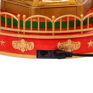 Thumbnail 7: Kurt Adler  20.5 in. Musical Moving LED Drop Tower With 5 Figures 