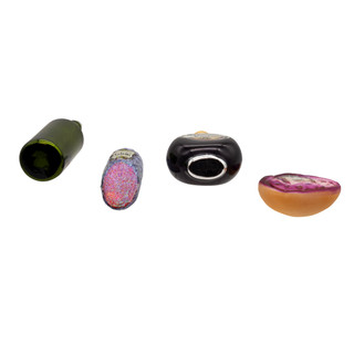 Thumbnail 5: Kurt Adler Noble Gems 4 Pc.  Glass Italian Food Ornament Set 