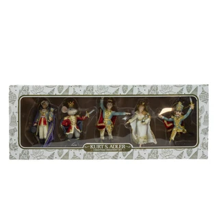 Thumbnail 3: Kurt Adler The Nutcracker Suite Ballet 5 Pc. Ornament Se 