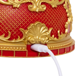 Thumbnail 4: Kurt Adler  8.5 in. Lighted USB Carousel & Swirling Glitter Lantern 