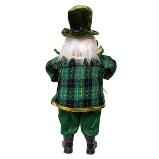 Thumbnail 3: Kurt Adler 18 in. KSA Kringles Irish Santa With Shamrock Staff 