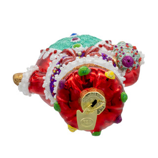 Thumbnail 2: Kurt Adler Bellissimo Glass King Gingerbread Ornament 
