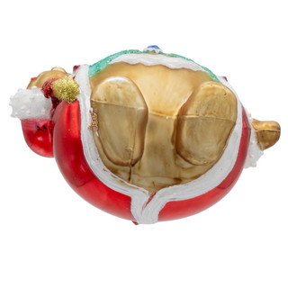 Thumbnail 6: Kurt Adler Bellissimo Glass King Gingerbread Ornament 