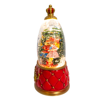 Thumbnail 3: Kurt Adler LED Nutcracker Suite Crown  With Tree Glitter Water Lantern 