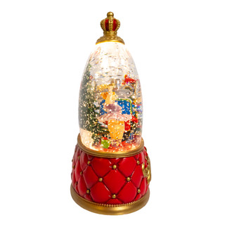 Thumbnail 4: Kurt Adler LED Nutcracker Suite Crown  With Tree Glitter Water Lantern 