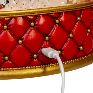 Thumbnail 5: Kurt Adler LED Nutcracker Suite Crown  With Tree Glitter Water Lantern 