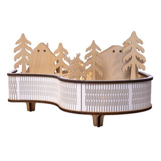 Thumbnail 5: Kurt Adler 6.3 in. LED Lighted Piano With Village Scene & Santa 