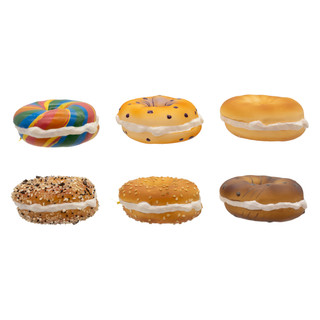 Thumbnail 4: NOBLE GEMS Kurt Adler 3 in. Noble Gems Glass Bagel Ornaments 
