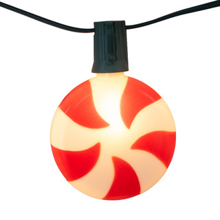 Thumbnail 7: Kurt Adler Kurt Adler UL 8L Round Candy Cane Light Set 
