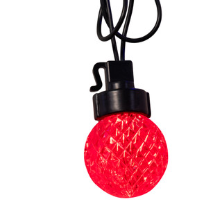Thumbnail 6: Kurt Adler 20 Pc. G40 Faceted Red, Pure White & Blue LED Light Set 