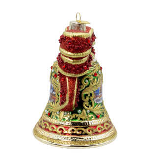 Thumbnail 3: Kurt Adler Kurt Adler Bellissimo Glass Bell With Scenery Ornament 