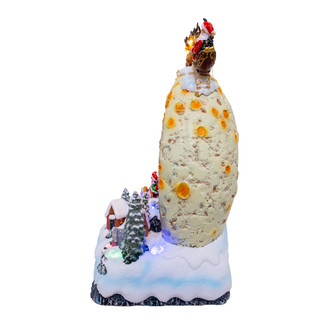 Thumbnail 5: Kurt Adler 11 in. Lighted USB Santa On Sled With Deer Table Piece 