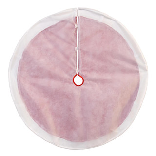 Thumbnail 5: Kurt Adler 48 in. Red Glitter With Faux Fur Border Tree Skirt 