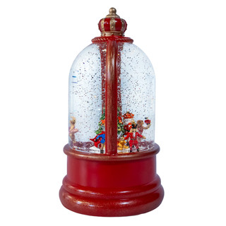 Thumbnail 7: Kurt Adler  9" LED Nutcracker Suite & Christmas Tree Glitter Water Dome 
