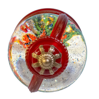 Thumbnail 8: Kurt Adler  9" LED Nutcracker Suite & Christmas Tree Glitter Water Dome 