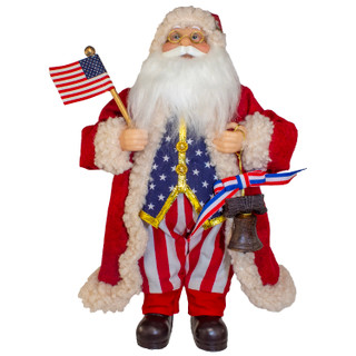 Thumbnail 1: Kurt Adler Kurt Adler 12 in. Kringles 1776 American Santa 