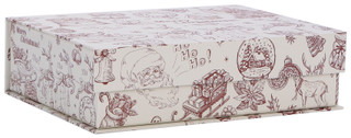 Thumbnail 1: Mosaic  7x10x3 Merry Christmas Gift Wrap Box  