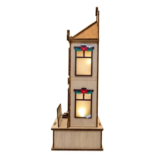 Thumbnail 6: Peanuts Peanuts Lighted "Home For The Holidays" House 