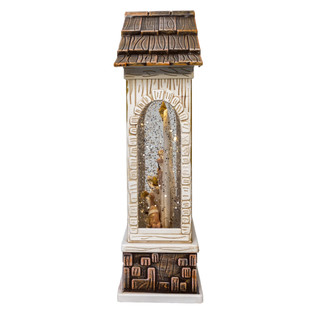 Thumbnail 6: Kurt Adler LED Courtyard Nativity Scene With Glitter Water Lantern 
