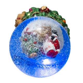 Thumbnail 2: Kurt Adler Kurt Adler 100MM Musical Santa With Tree Water Globe 