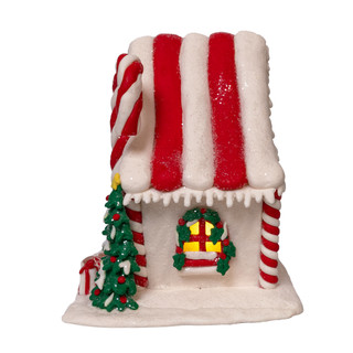 Thumbnail 4: Kurt Adler Kurt Adler 7 in. Battery Operated LED Candy Cane Lane House 