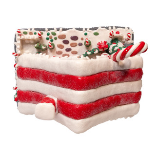 Thumbnail 3: Kurt Adler 10.5 in. Battery Operated LED Candy Cane Lane House 