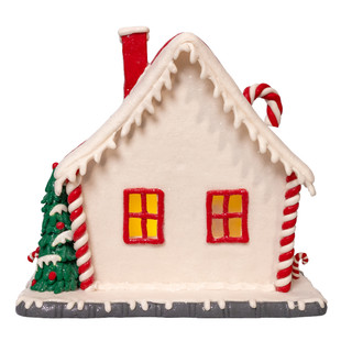 Thumbnail 5: Kurt Adler 10.5 in. Battery Operated LED Candy Cane Lane House 
