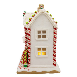 Thumbnail 3: Kurt Adler  10 in. LED Lighted Gingerbread House Men Trees Table Piece 