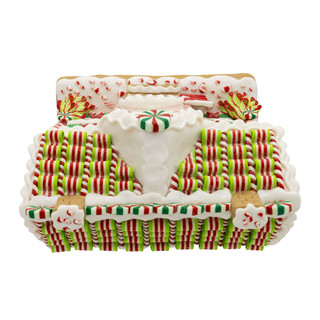 Thumbnail 4: Kurt Adler  10 in. LED Lighted Gingerbread House Men Trees Table Piece 