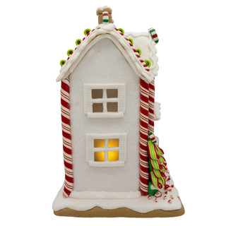 Thumbnail 5: Kurt Adler  10 in. LED Lighted Gingerbread House Men Trees Table Piece 