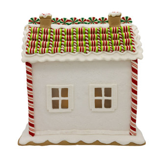 Thumbnail 6: Kurt Adler  10 in. LED Lighted Gingerbread House Men Trees Table Piece 