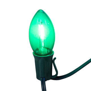 Thumbnail 3: Kurt Adler 10 Ft. 10L Multicolor Translucent Filament LED C9 Light Set 