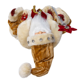 Thumbnail 2: Kurt Adler Kurt Adler 18 in. Holiday Diamonds Santa Table Piece 