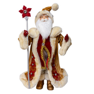 Thumbnail 1: Kurt Adler Kurt Adler 18 in. Holiday Diamonds Santa Table Piece 