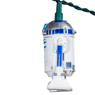 Thumbnail 2: Kurt Adler Kurt Adler UL 10-Light Star Wars Plastic R2D2 Light Set 