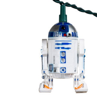 Thumbnail 3: Kurt Adler Kurt Adler UL 10-Light Star Wars Plastic R2D2 Light Set 