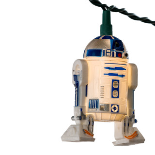Thumbnail 5: Kurt Adler Kurt Adler UL 10-Light Star Wars Plastic R2D2 Light Set 
